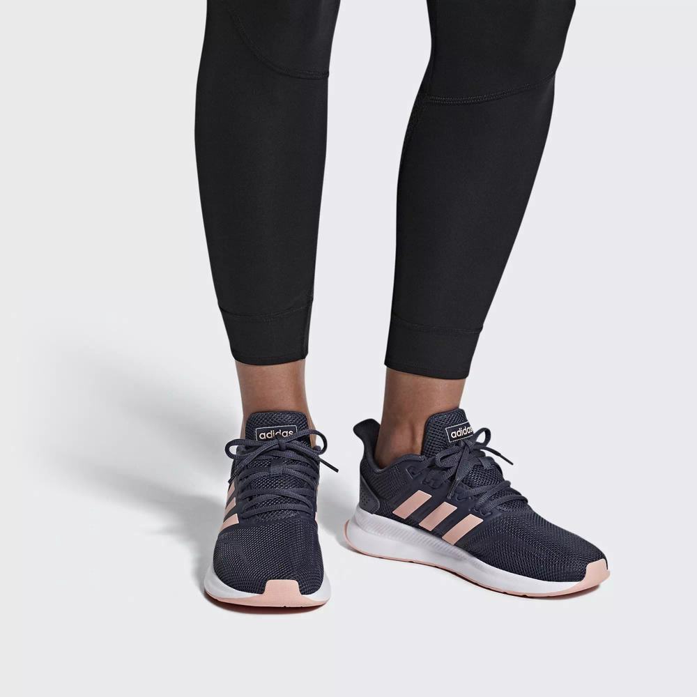 Adidas Runfalcon Tenis Para Correr Azules Para Mujer (MX-76818)